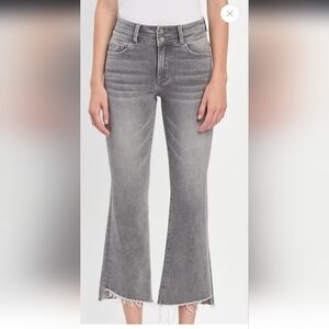 Chic Gray Flare Jeans